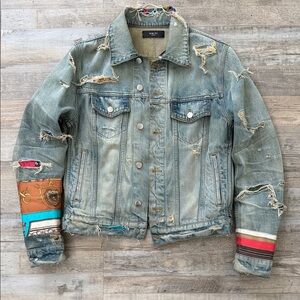 AMIRI Distressed Denim Jacket